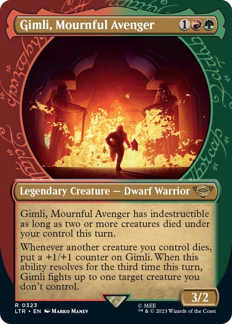 Gimli Mournful Avenger (Showcase) (323) [LTR] - MTG Single