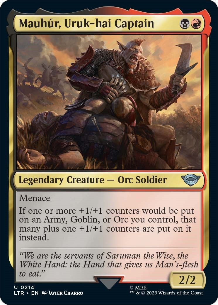 Mauhur Uruk-hai Captain (214) [LTR] - MTG Single