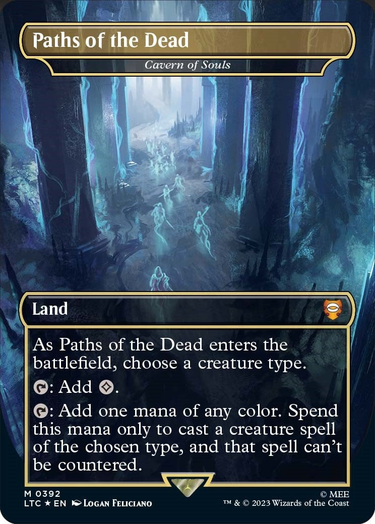 Paths of the Dead - Cavern of Souls (Surge Foil) (392) [LTC] - MTG Single