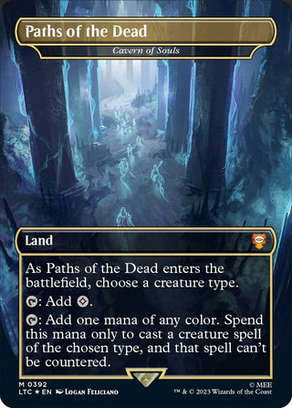 Paths of the Dead - Cavern of Souls (Surge Foil) (392) [LTC] - MTG Single