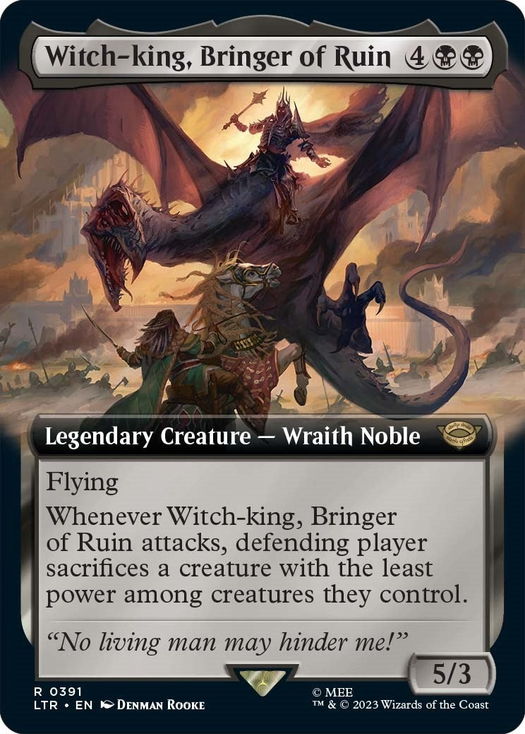 Witch-king Bringer of Ruin (Extended Art) (391) [LTR] - MTG Single