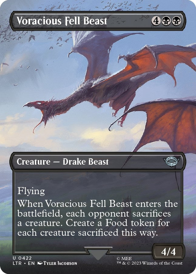 Voracious Fell Beast (Borderless) (422) [LTR] - MTG Single