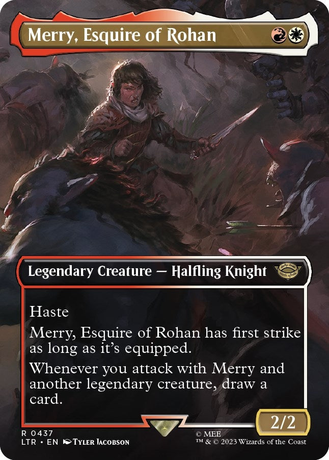 Merry Esquire of Rohan (Borderless) (437) [LTR] - MTG Single