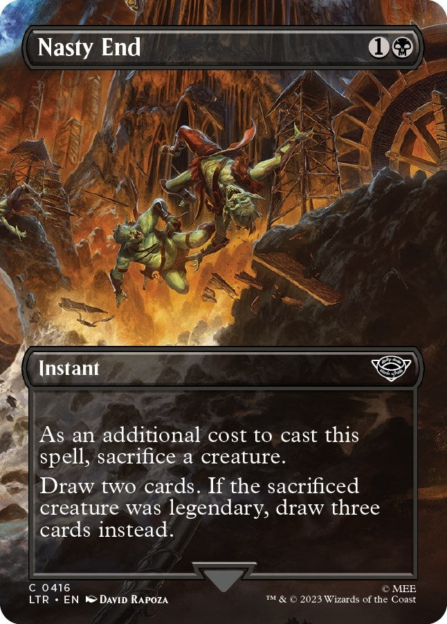Nasty End (Borderless) (416) [LTR] - MTG Single