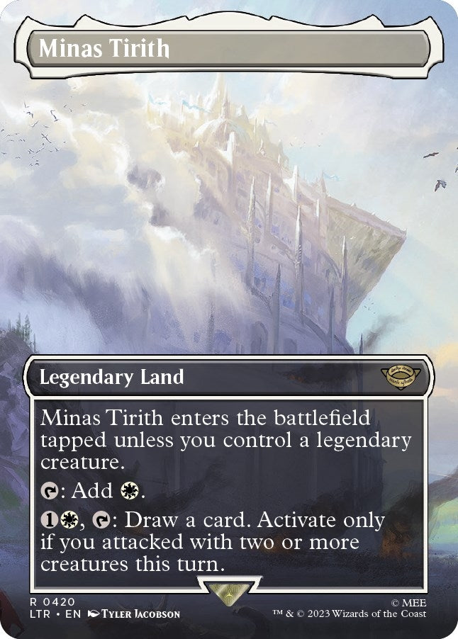 Minas Tirith (0420) (Borderless) (420) [LTR] - MTG Single