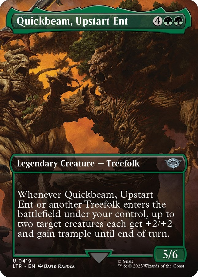 Quickbeam Upstart Ent (Borderless) (419) [LTR] - MTG Single
