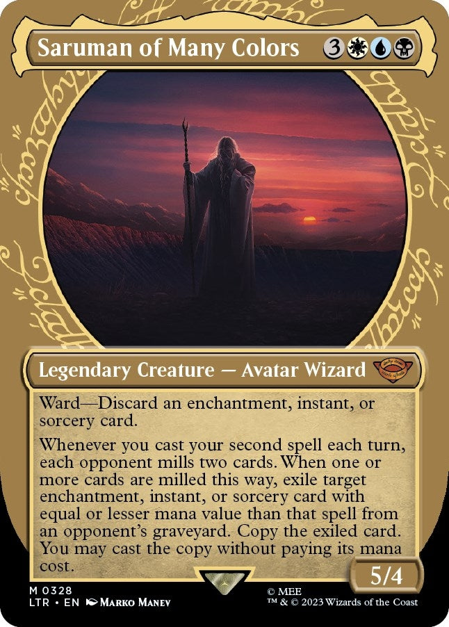 Saruman of Many Colors (Showcase) (328) [LTR] - MTG Single