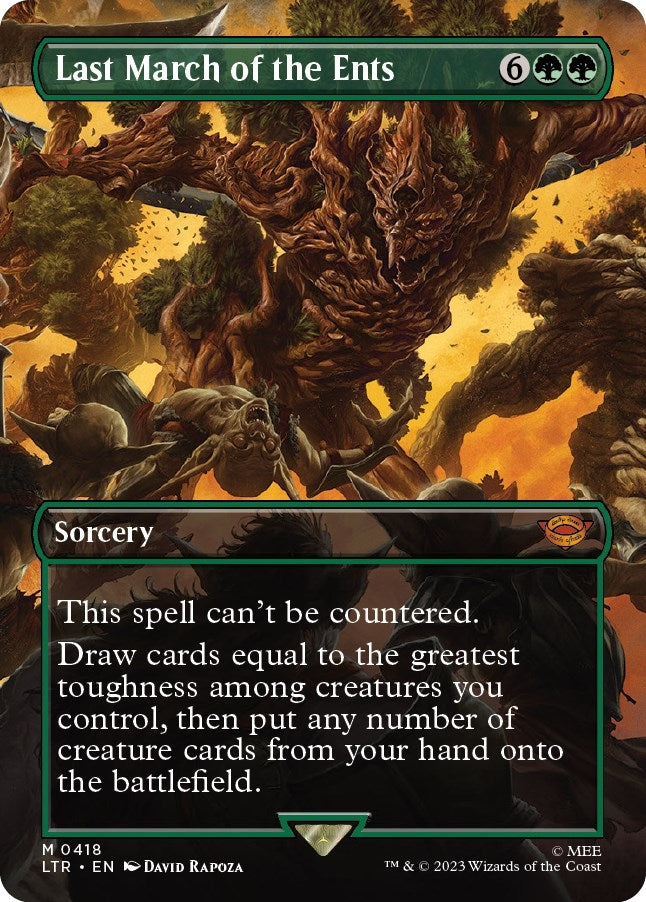 Last March of the Ents (Borderless) (418) [LTR] - MTG Single