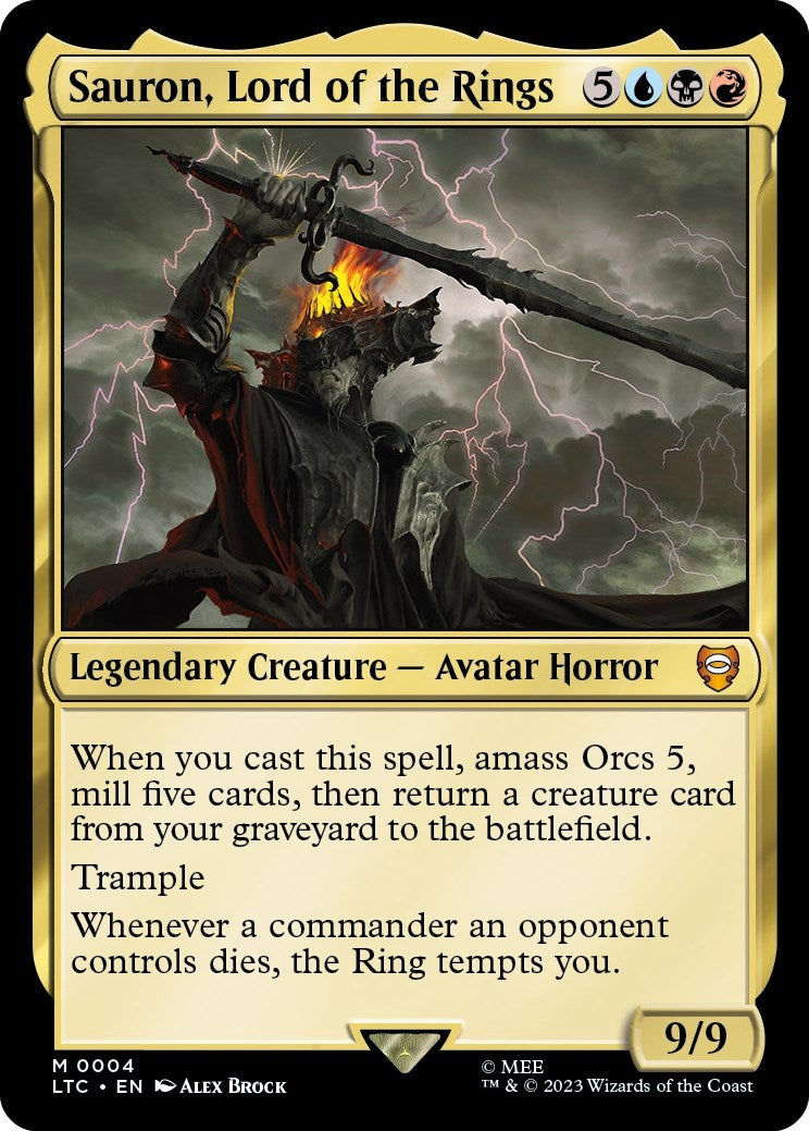Sauron Lord of the Rings (4) [LTC] - MTG Single