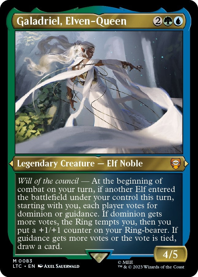 Galadriel Elven-Queen (Display Commander) - Thick Stock (83) [LTC] - MTG Single