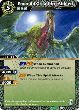 Emerald Greatbird Aldeed (5002) [ST05] - Battle Spirits Saga Single