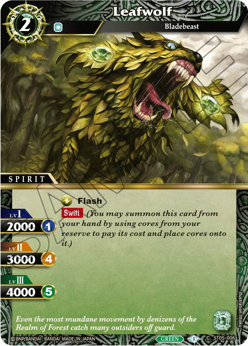 Leafwolf (5006) [ST05] - Battle Spirits Saga Single