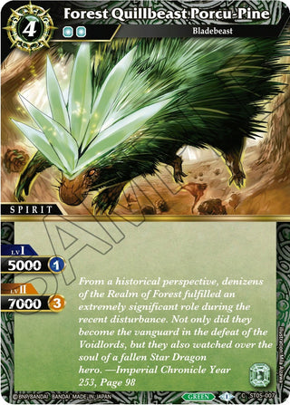 Forest Quillbeast Porcu-Pine (5007) [ST05] - Battle Spirits Saga Single