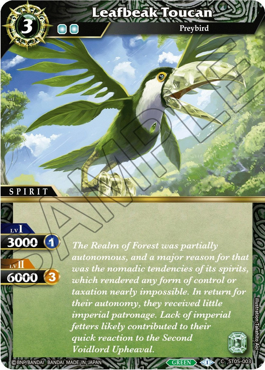 Leafbeak Toucan (5003) [ST05] - Battle Spirits Saga Single