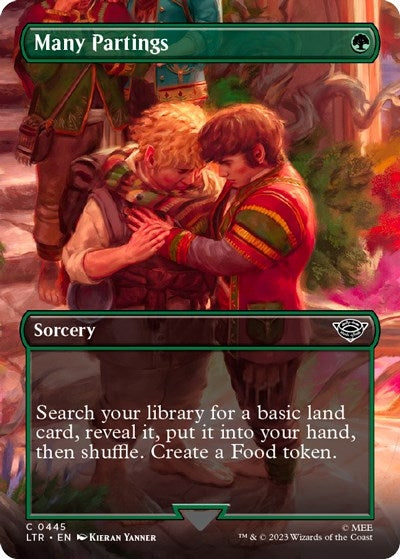 Many Partings (Borderless) (445) [LTR] - MTG Single
