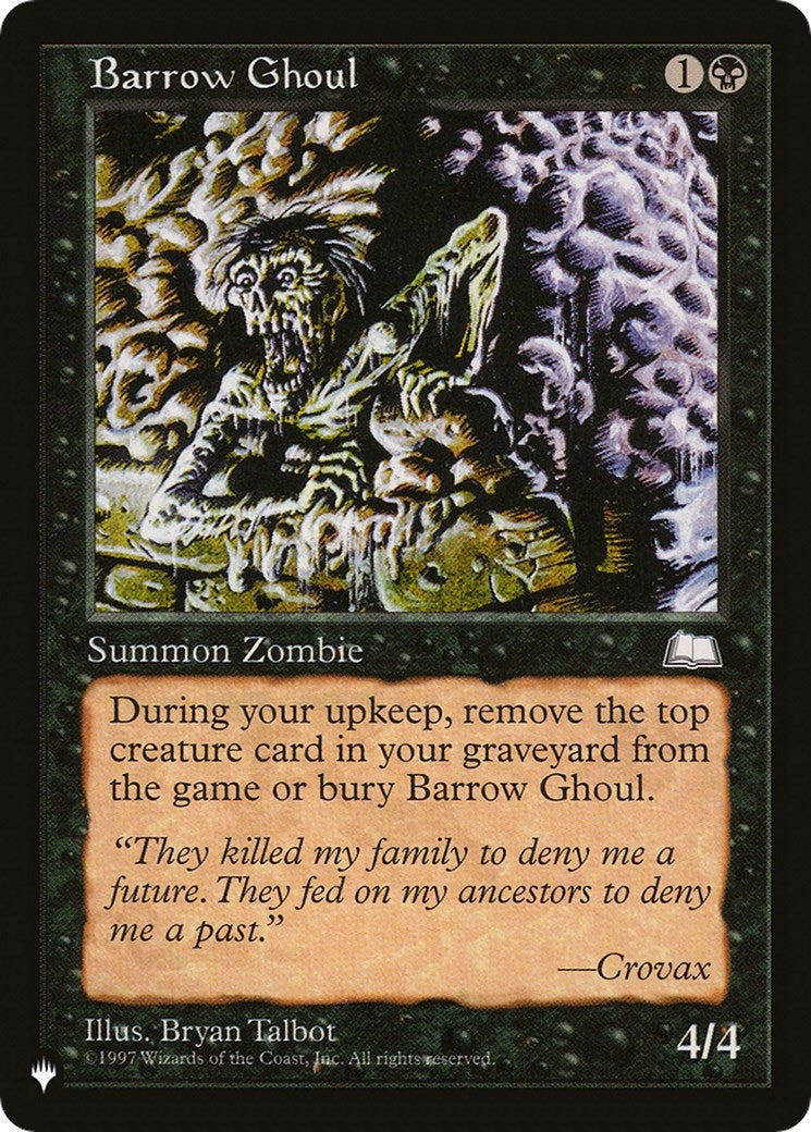 Barrow Ghoul [LIST] - MTG Single