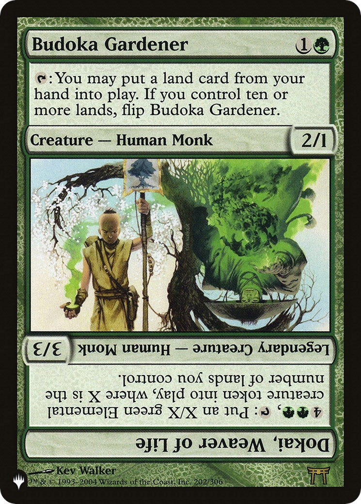 Budoka Gardener // Dokai Weaver of Life (202) [LIST] - MTG Single