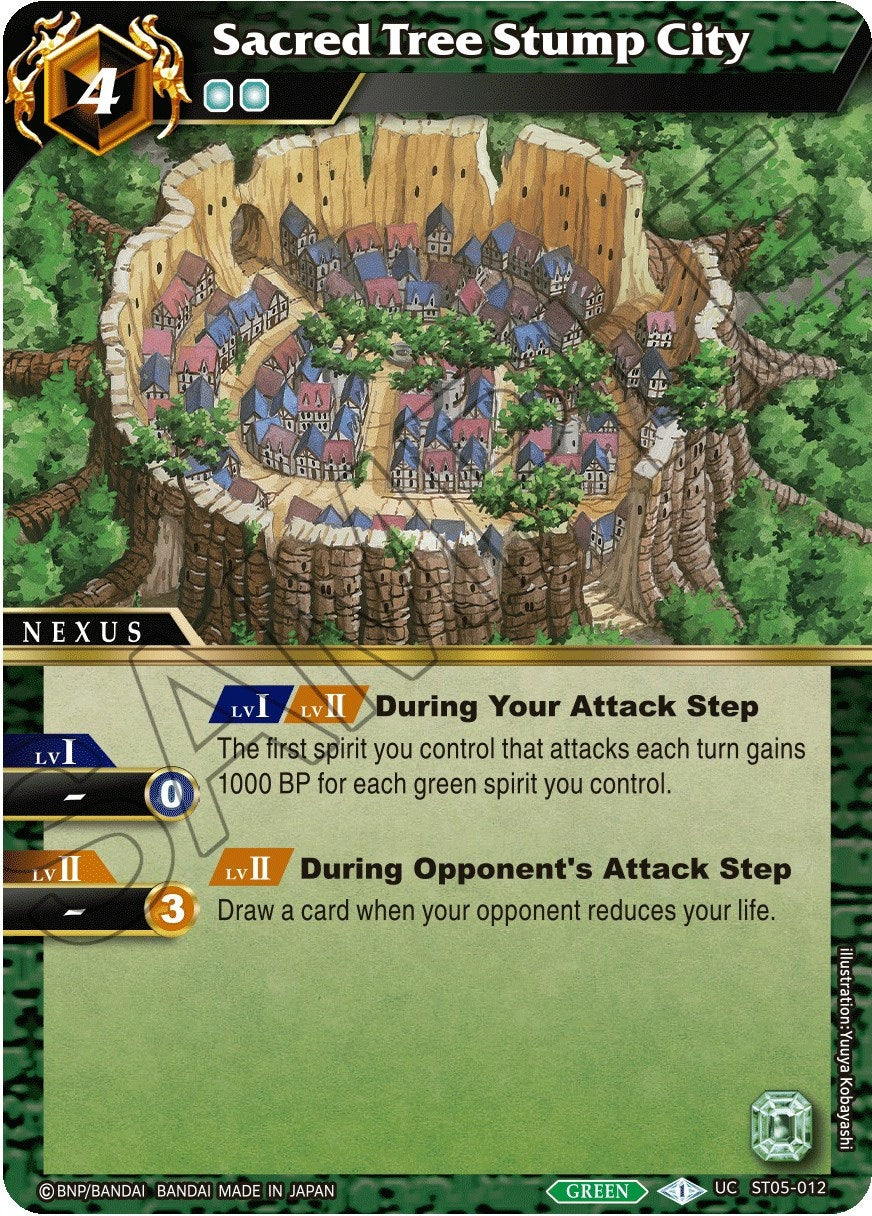 Sacred Tree Stump City (5012) [ST05] - Battle Spirits Saga Single