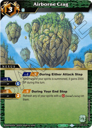 Airborne Crag (5013) [ST05] - Battle Spirits Saga Single