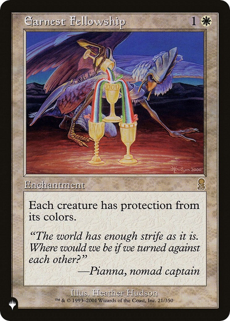 Earnest Fellowship (21) [LIST] - MTG Single