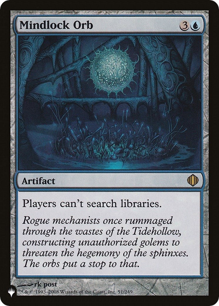 Mindlock Orb (51) [LIST] - MTG Single