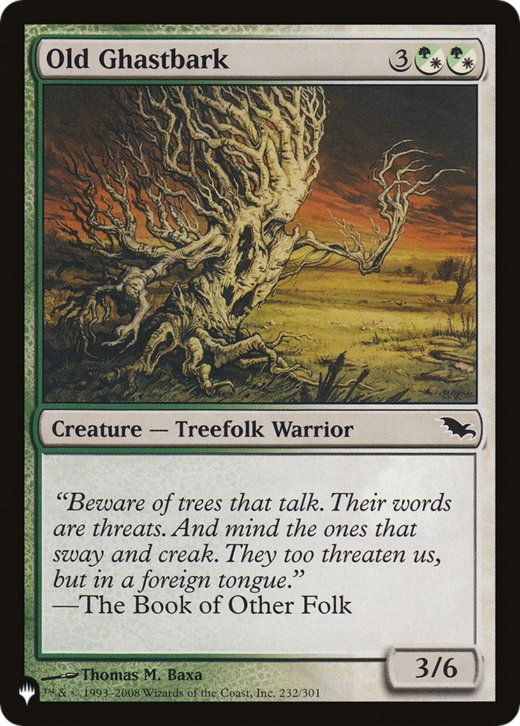 Old Ghastbark (232) [LIST] - MTG Single