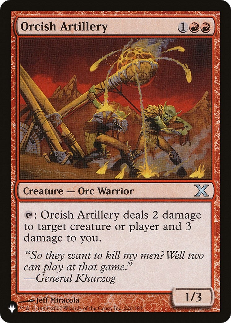 Orcish Artillery (220) [LIST] - MTG Single