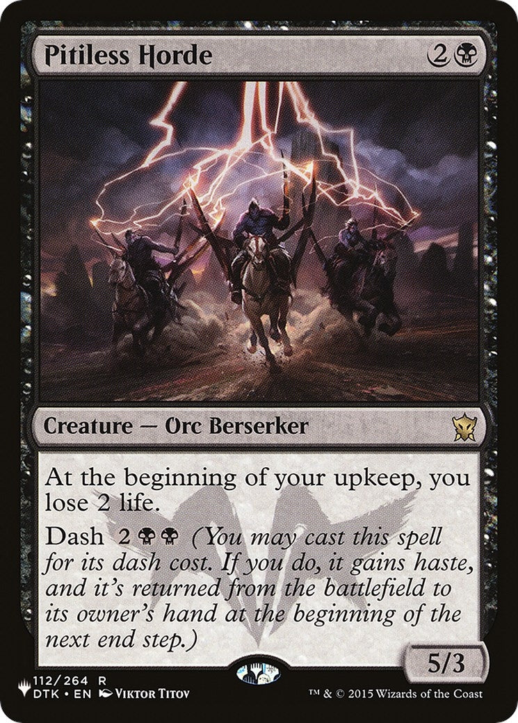 Pitiless Horde (112) [LIST] - MTG Single