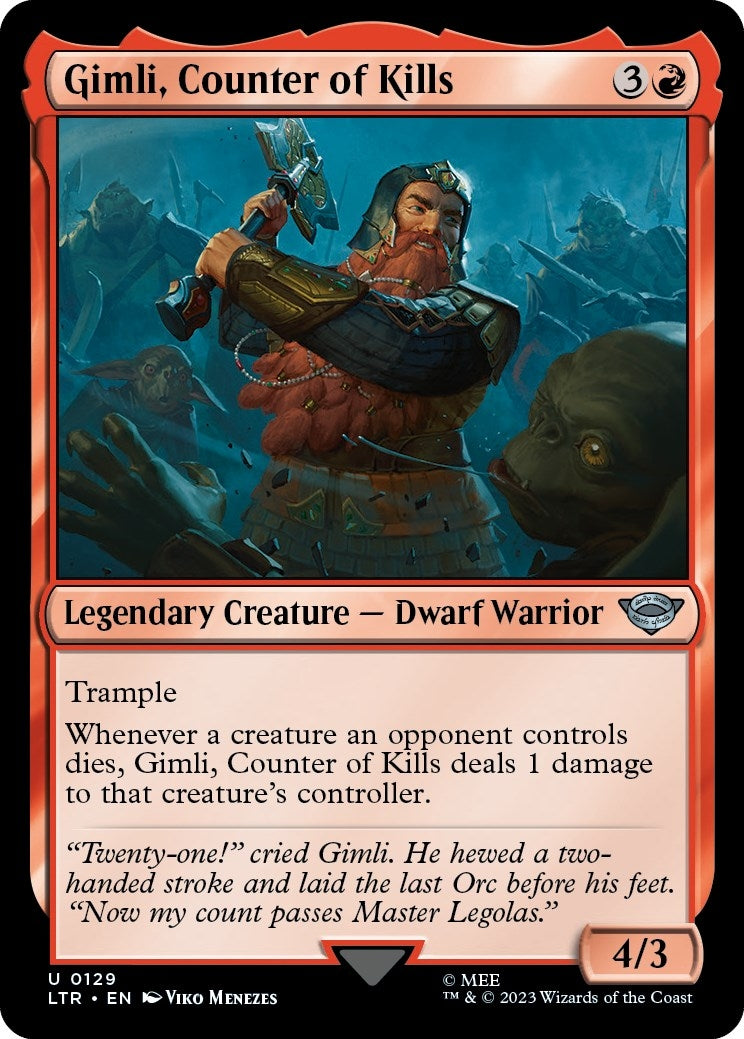 Gimli Counter of Kills (129) [LTR] - MTG Single