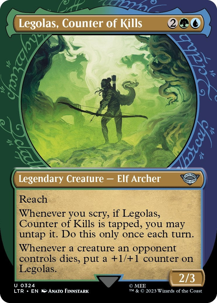 Legolas Counter of Kills (Showcase) (324) [LTR] - MTG Single