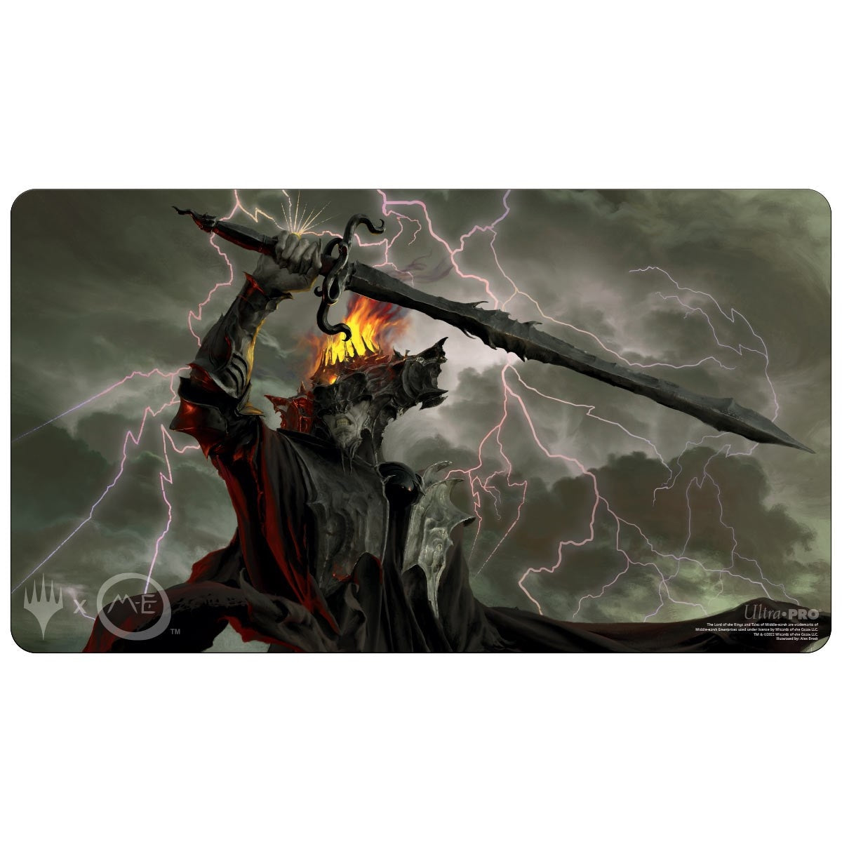 The Lord of the Rings: Tales of Middle-earth Sauron (V1) Standard Gaming Playmat for Magic: The Gathering - Playmats