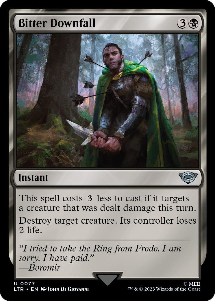 Bitter Downfall (77) [LTR] - MTG Single