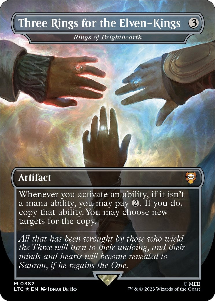 Three Rings for the Elven-Kings - Rings of Brighthearth (Surge Foil) (382) [LTC] - MTG Single