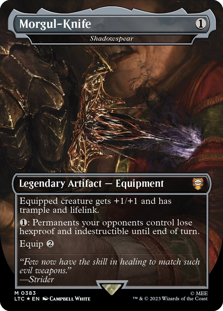 Morgul-Knife - Shadowspear (Surge Foil) (383) [LTC] - MTG Single