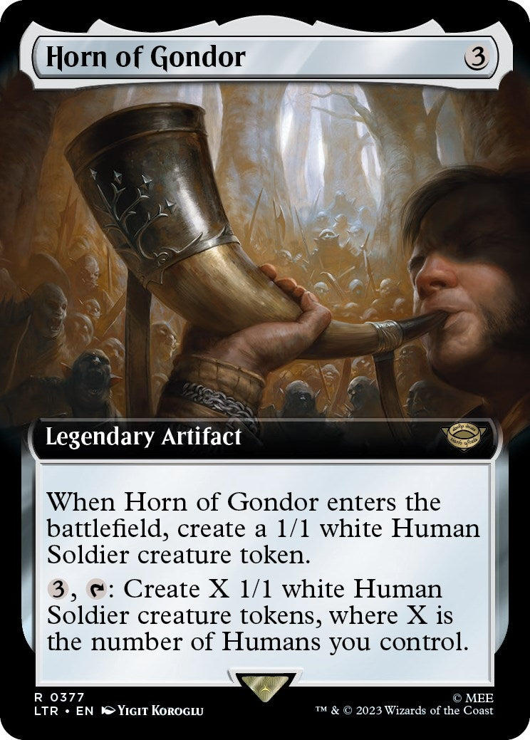 Horn of Gondor (Extended Art) (377) [LTR] - MTG Single