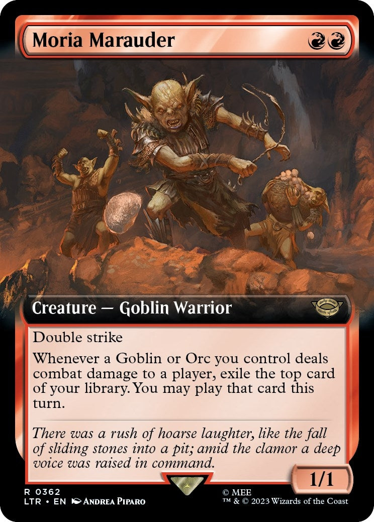 Moria Marauder (Extended Art) (362) [LTR] - MTG Single