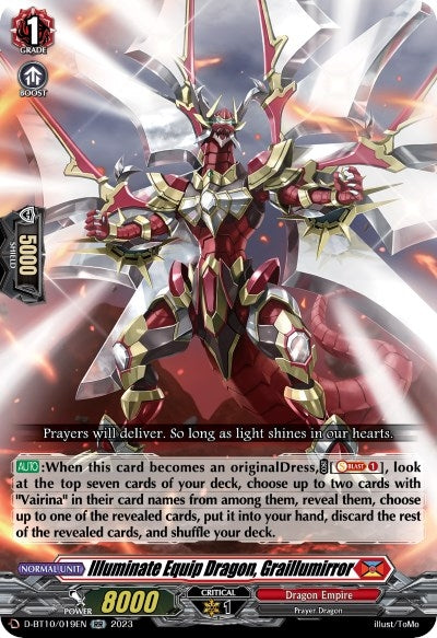 Illuminate Equip Dragon Graillumirror (10019) [D-BT10] - Cardfight Vanguard Single
