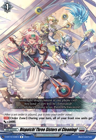 Dispatch! Three Sisters of Cleaning! (10048) [D-BT10] - Cardfight Vanguard Single