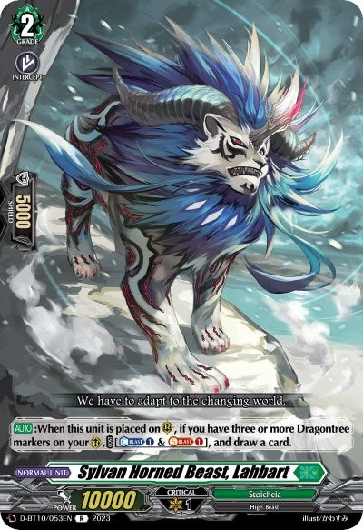 Sylvan Horned Beast Lahbart (10053) [D-BT10] - Cardfight Vanguard Single