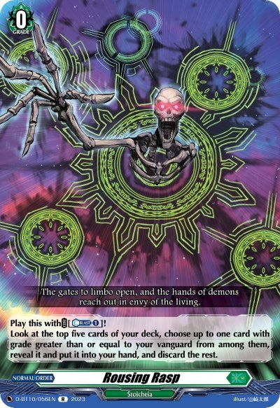 Rousing Rasp (10056) [D-BT10] - Cardfight Vanguard Single
