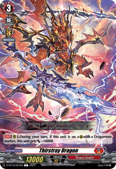 Thirstray Dragon (10057) [D-BT10] - Cardfight Vanguard Single