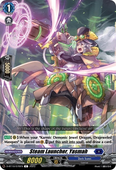 Steam Launcher Yasmah (10070) [D-BT10] - Cardfight Vanguard Single