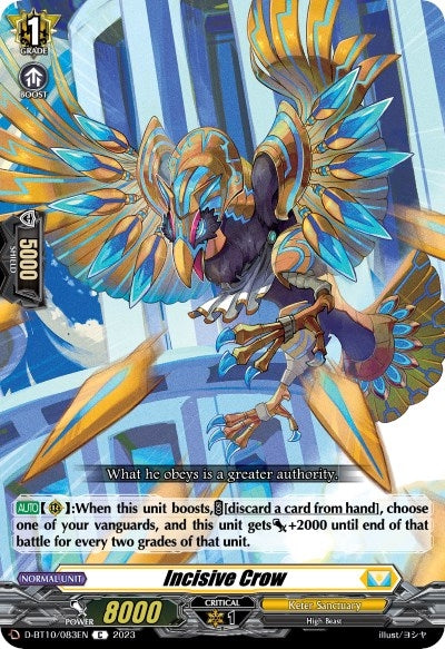 Incisive Crow (10083) [D-BT10] - Cardfight Vanguard Single