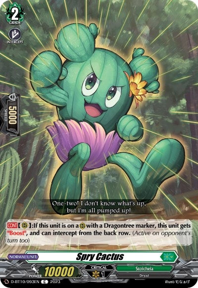 Spry Cactus (10093) [D-BT10] - Cardfight Vanguard Single