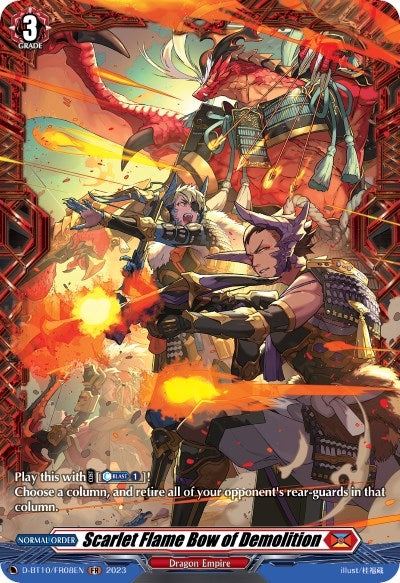 Scarlet Flame Bow of Demolition (FR) (1008) [D-BT10] - Cardfight Vanguard Single