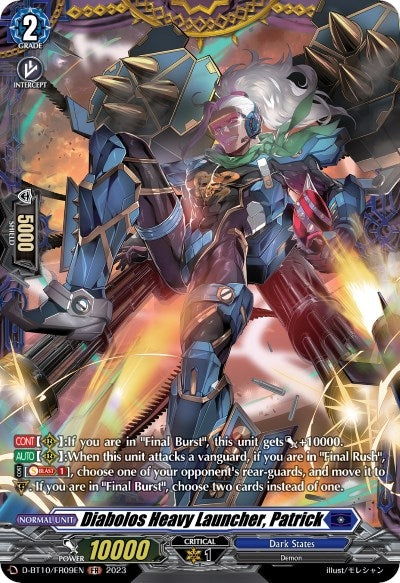 Diabolos Heavy Launcher Patrick (FR) (1009) [D-BT10] - Cardfight Vanguard Single