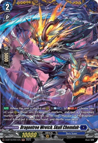 Dragontree Wretch Skull Chemdah (FR) (1011) [D-BT10] - Cardfight Vanguard Single
