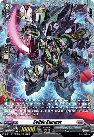 Solide Sturmer (FR) (1017) [D-BT10] - Cardfight Vanguard Single