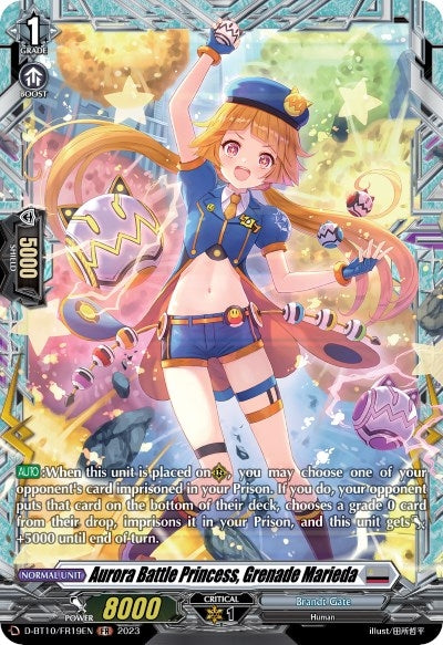 Aurora Battle Princess Grenade Marieda (FR) (1019) [D-BT10] - Cardfight Vanguard Single