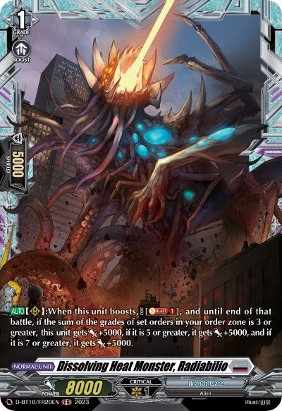 Dissolving Heat Monster Radiabilio (FR) (1020) [D-BT10] - Cardfight Vanguard Single